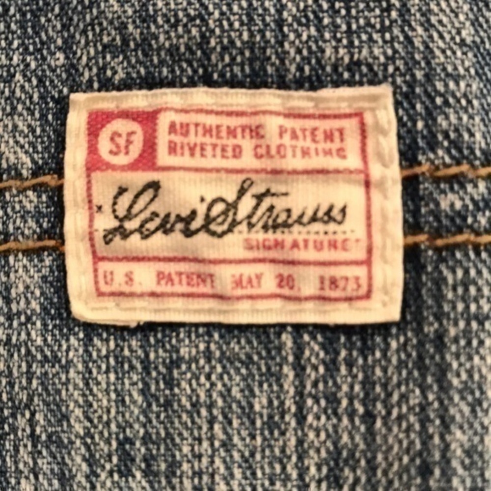 Leviβs Strauss Bib Overalls 3T vintage - Picture 4 of 8